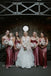 Sexy Jewel Sleeveless Side slit Sheath Bridesmaid  Dressess, BDS0361