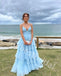 Elegant V-neck Sleeveless A-line Long Prom Dress,PDS1116