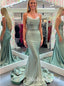 Cute Spaghetti Straps Sleeveless Mermaid Long Prom Dress,PDS11756