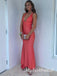 Cute V-neck Sleeveless Mermaid Long Prom Dress,PDS11753