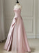 Elegant Strapless Sleeveless A-line Long Floor Length Prom Dress,PDS11473