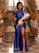 Mismatched OFF Shoulder Side Slit Mermaid Bridesmaid  Dressess, BDS0381
