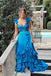 Sexy V-neck Sleeveless Ruffle A-lineLong Prom Dress,PDS11548