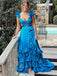 Sexy V-neck Sleeveless Ruffle A-lineLong Prom Dress,PDS11548