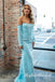 Elegant Off Shoulder Sleeveless Mermaid Long Prom Dress,PDS11755