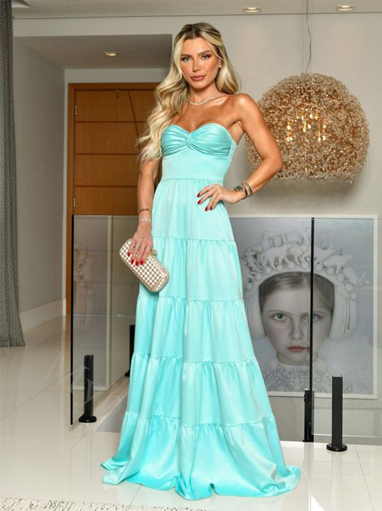 Elegant Sweetheart Sleeveless A-line Long Floor Length Prom Dress,PDS11453