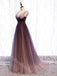 Elegant V-neck Sleeveless A-line Long Prom Dress,PDS11554