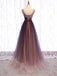 Elegant V-neck Sleeveless A-line Long Prom Dress,PDS11554