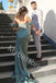 Elegant Sweetheart Off soulder Side slit Sheath Long Prom Dress,PDS1100
