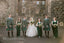 Elegant V-neck Cap sleeves A-line Bridesmaid  Dressess, BDS0350