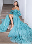 Sexy Sweetheart Off shoulder Side slit A-line Long Prom Dress,PDS1111