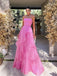 Elegant Strapless Sleeveless A-line Long Floor Length Prom Dress,PDS11454