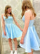 Elegant Square Sleeveless A-line Short Mini Homecoming Dress,  HDS0120