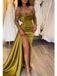 Sexy Off shoulder Side slit Mermaid Long Floor Length Prom Dress,PDS11466
