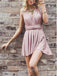 Elegant V-neck Sleeveless A-line Short Mini Homecoming Dress,  HDS0092