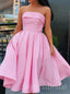 Elegant Strapless Sleeveless A-line Short Mini Homecoming Dress,  HDS0153