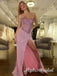 Shiny Sweetheart Sleeveless Side Slit Mermaid Long Prom Dress,PDS11718