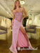 Shiny Sweetheart Sleeveless Side Slit Mermaid Long Prom Dress,PDS11718