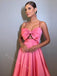 Pink Elegant Sweetheart Sleeveless A-line Long Floor Length Prom Dress,PDS11475