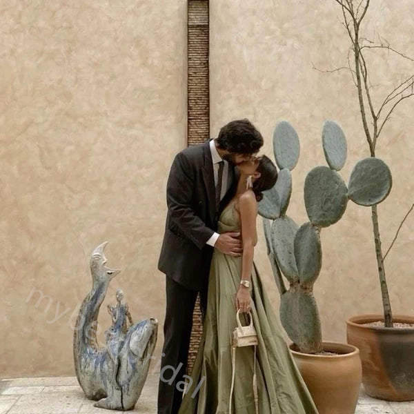 Elegant V-neck Sleeveless A-line Floor Length Prom Dress,PDS11619