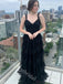 Elegant V-neck Sleeveless A-line Floor Length Long Prom Dress,PDS11567