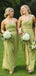 Mismatched Elegant Sweetheart Simple Long A-line Bridesmaid Dressess, BDS0297