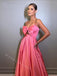 Pink Elegant Sweetheart Sleeveless A-line Long Floor Length Prom Dress,PDS11475