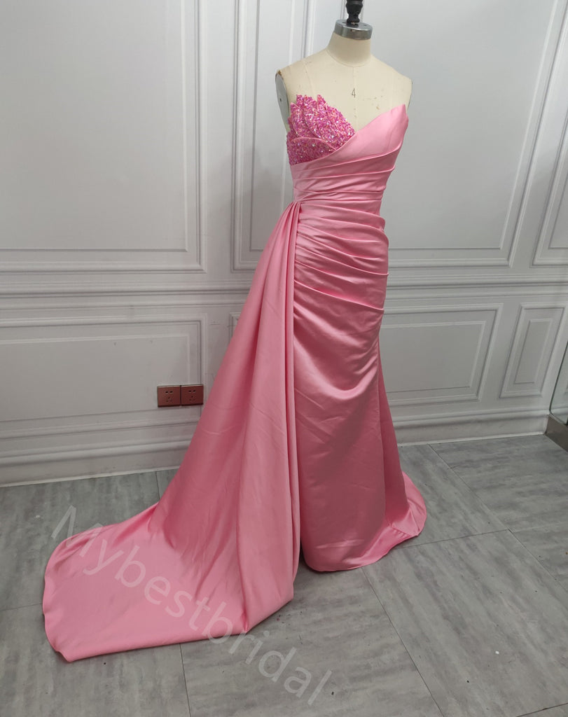 Sexy V-neck Sleeveless Mermaid Long Prom Dress,PDS11549