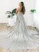 Sparkly Off Shoulder Sweetheart Sleeveless A-line Long Prom Dress,PDS11739