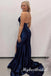 Sexy V-neck Sleeveless Side Slit Mermaid Long Prom Dress,PDS11740