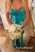 Simple V-neck Sleeveless Mermaid Long Prom Dress,PDS11743