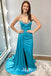 Elegant Scoop Sleeveless Side Slit Mermaid Long Prom Dress,PDS11748