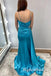 Elegant Scoop Sleeveless Side Slit Mermaid Long Prom Dress,PDS11748