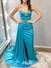 Elegant Scoop Sleeveless Side Slit Mermaid Long Prom Dress,PDS11748