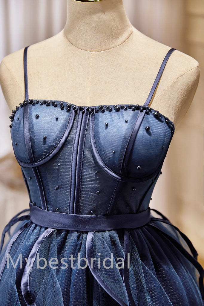 Cute Square Sleeveless A-line Short Mini Homecoming Dress,  HDS0116