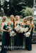 Mismatched Elegant Sleeveless V-neck A-line Bridesmaid Dressess, BDS0318