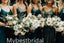 Mismatched Elegant Sleeveless V-neck A-line Bridesmaid Dressess, BDS0318