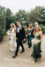 Mismatched Elegant Sleeveless V-neck A-line Bridesmaid Dressess, BDS0318