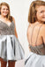 Elegant V-neck Sleeveless A-line Short Mini Homecoming Dress,  HDS0151