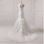 Elegant One shoulder Sleeveless Mermaid Lace applique Wedding Dresses, WDY0346