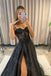 Sexy Sweetheart Sleeveless Aline Side slit  Long Floor Length Prom Dress,PDS1143