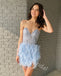 Sexy Sweetheart Sleeveless Sheath Short Mini Homecoming Dress,  HDS0167