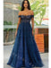 Elegant Sweetheart Off Shoulder A-line Long Prom Dress,PDS11535