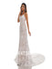 Champagne Mermaid Spaghetti Straps Handmade Lace Wedding Dressess, WDY0182
