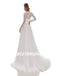 Lvory A-Line Floor-length applique Long Sleeves Handmade Lace Wedding Dressess, WDY0183