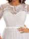 Lvory A-Line Floor-length applique Long Sleeves Handmade Lace Wedding Dressess, WDY0183