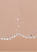 Shinning Tulle Double Layer Short Wedding Veil With Beading ,WV0124