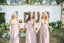 Sweetheart  Pink Chiffon Long Bridesmaid Dress,Cheap Bridesmaid Dresses,WGY0203