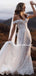 Elegant Off-shoulder Mermaid Two-piece Lace Simple Wedding Dresses. WDS0096