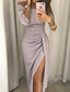 Sheath Off The Shoulder Tea Length Sequined Evening Dresses ,Cheap Prom Dresses,PDY0595